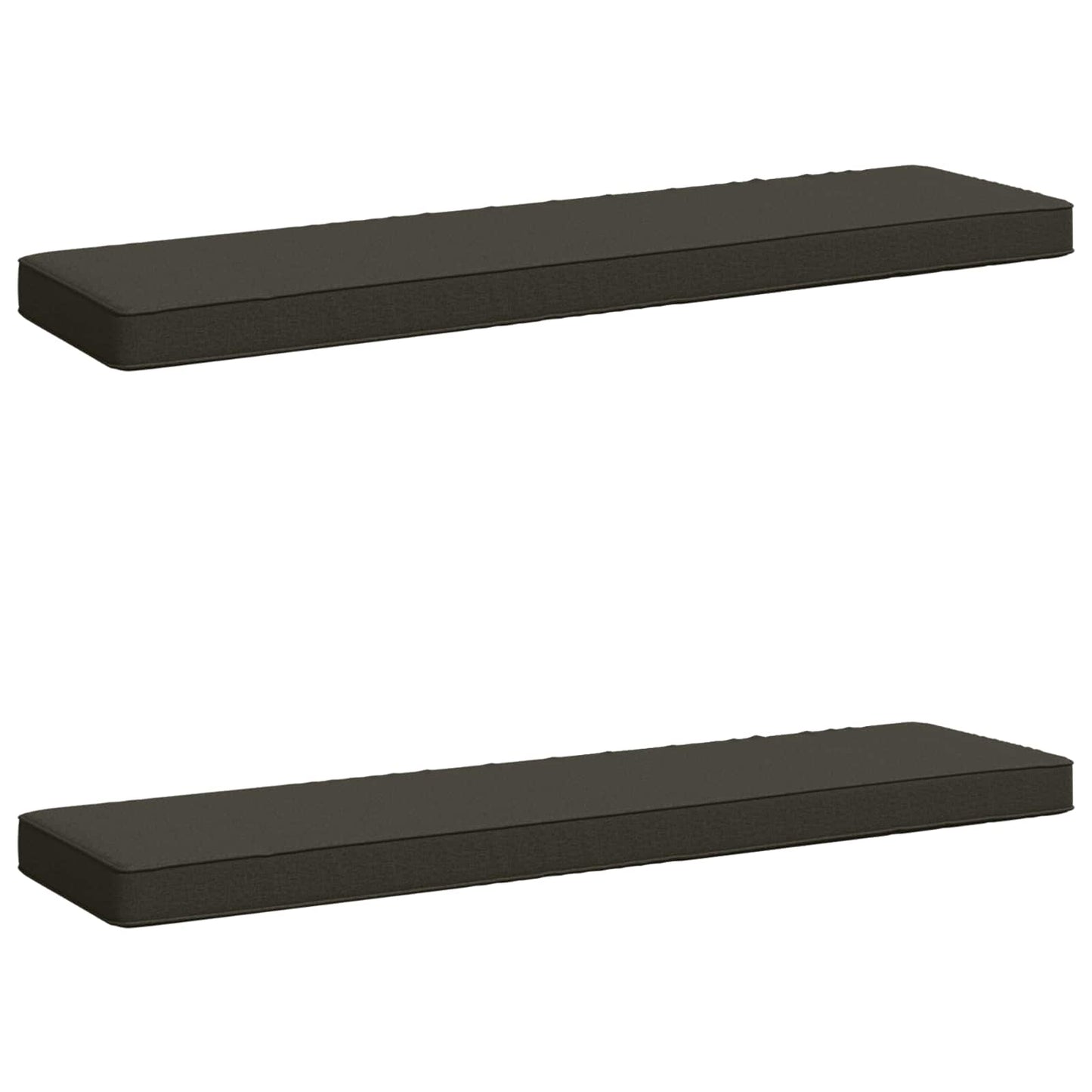 2-delt bænkepude VUGHT 2 pcs 100% polyester Antracit