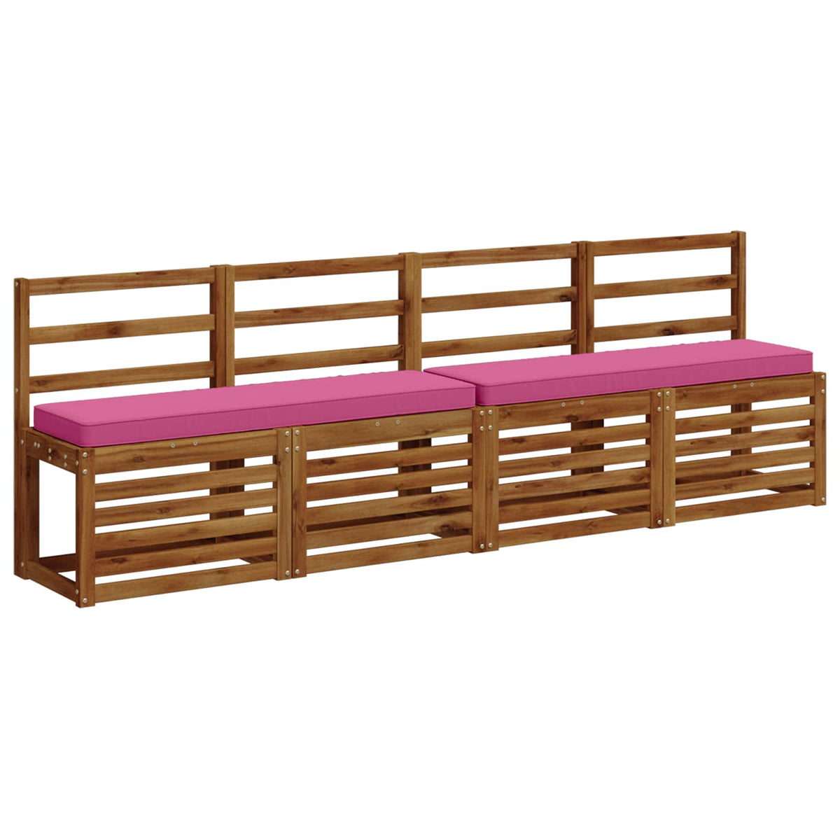 1-delt bænkepude VUGHT 100% polyester Lyserød 100 x 30 x 5 cm