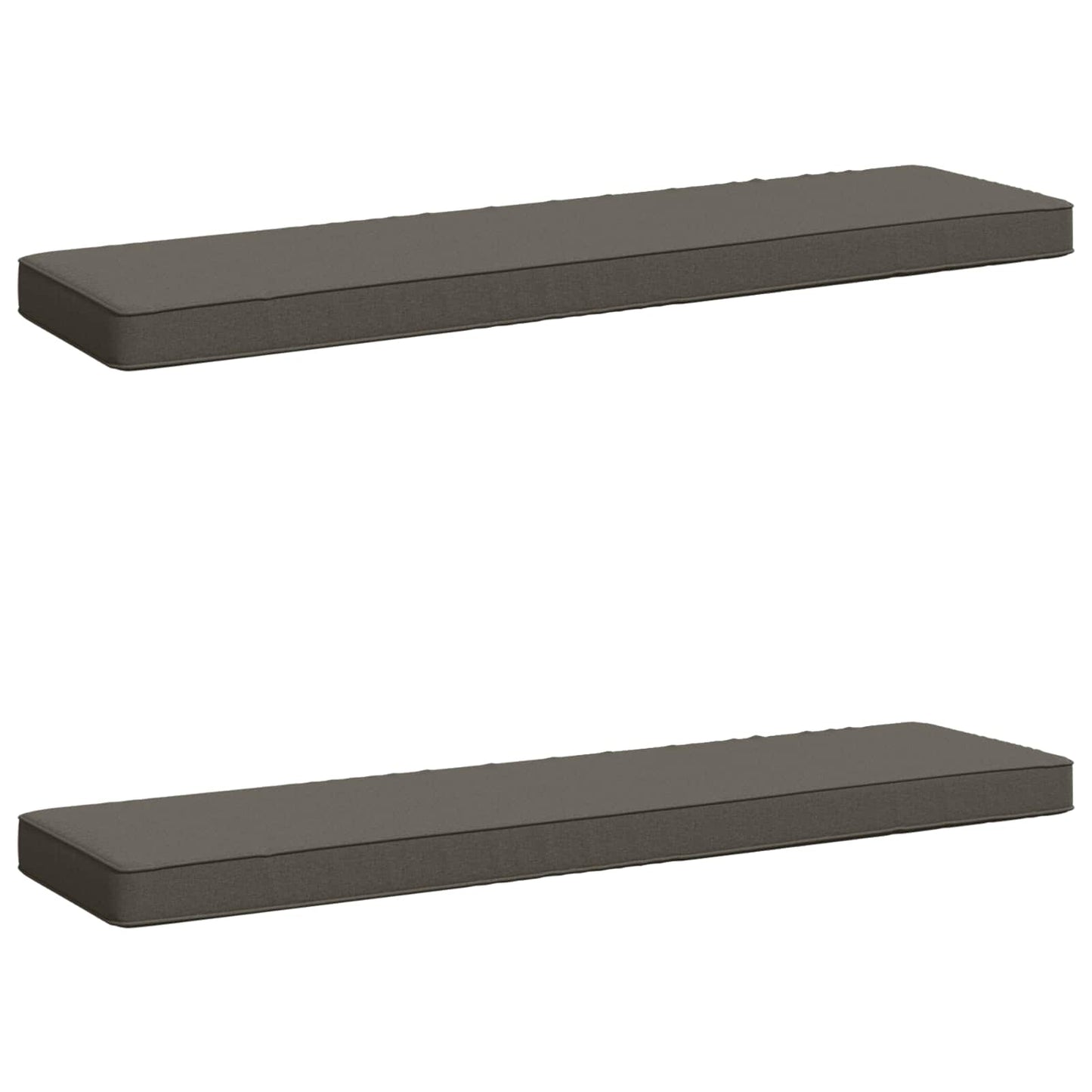 2-delt bænkepude VUGHT 2 pcs 100% polyester Grå 110 x 30 x 5 cm