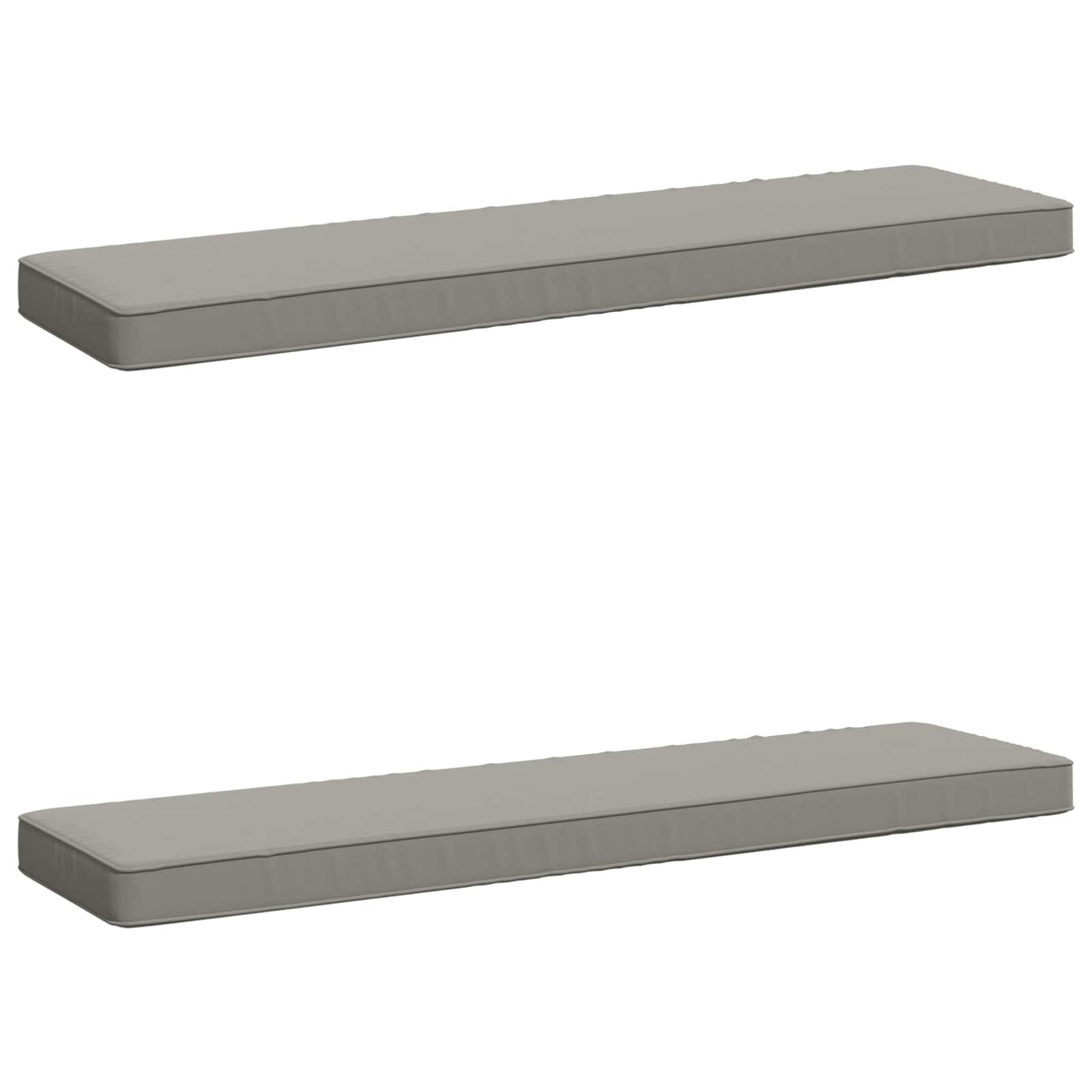 2-delt bænkepude VUGHT 2 pcs 100% polyester Grå 110 x 30 x 5 cm