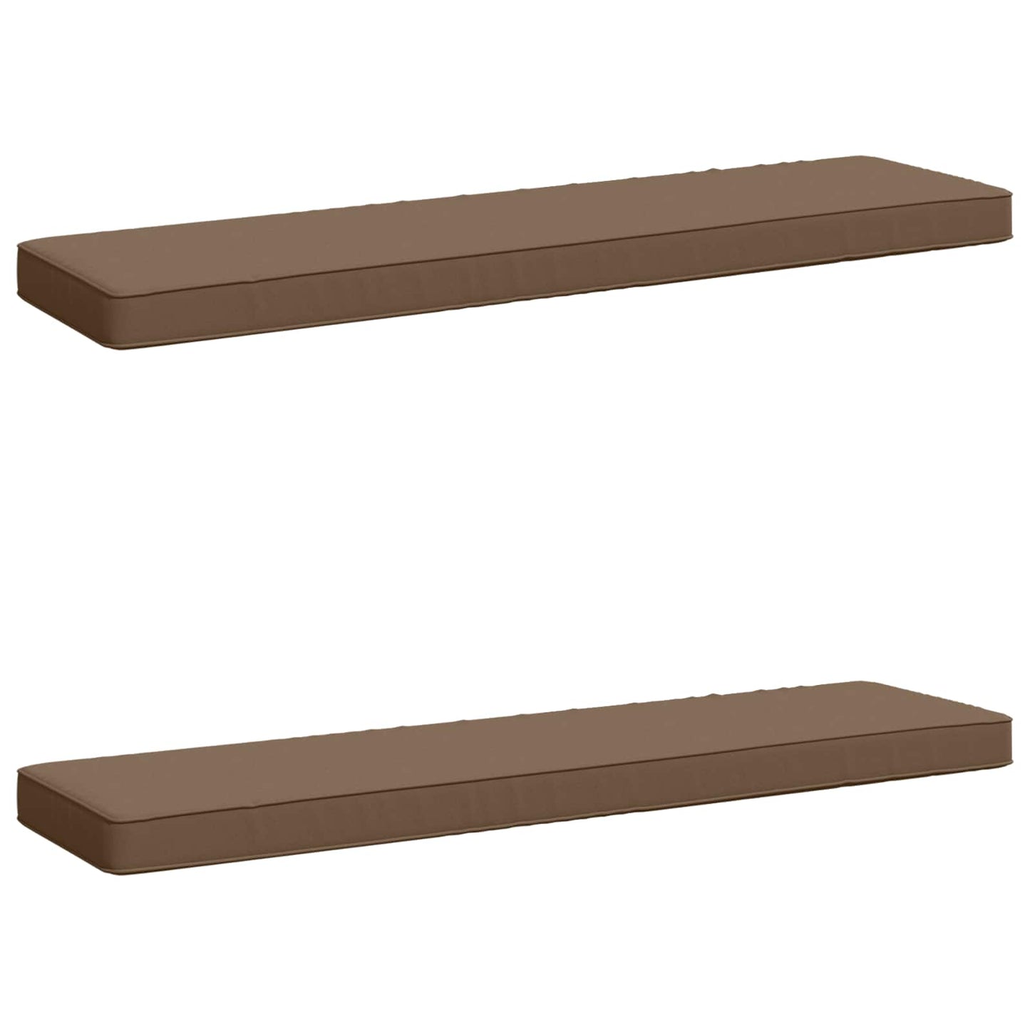2-delt bænkepude VUGHT 2 pcs 100% polyester Gråbrun