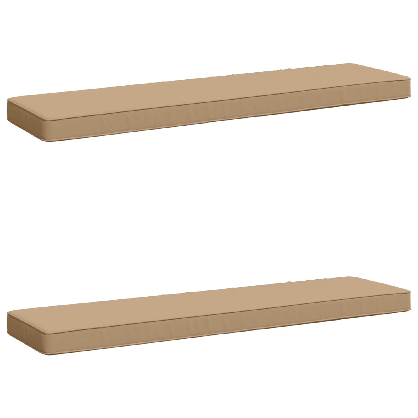 2-delt bænkepude VUGHT 2 pcs 100% polyester Sandfarvet