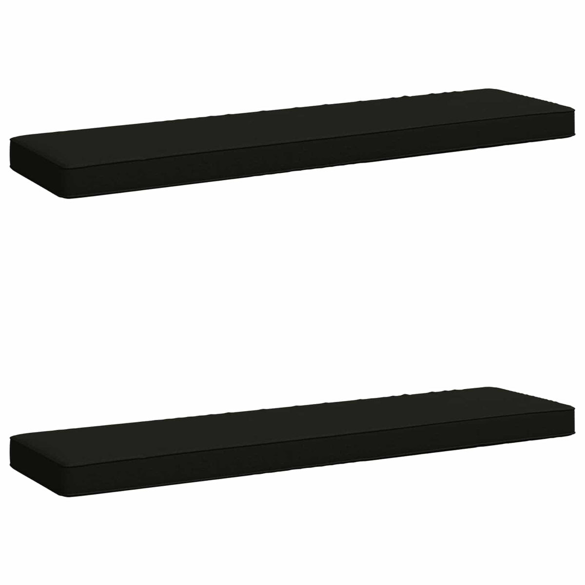2-delt bænkepude VUGHT 2 pcs 100% polyester Sort