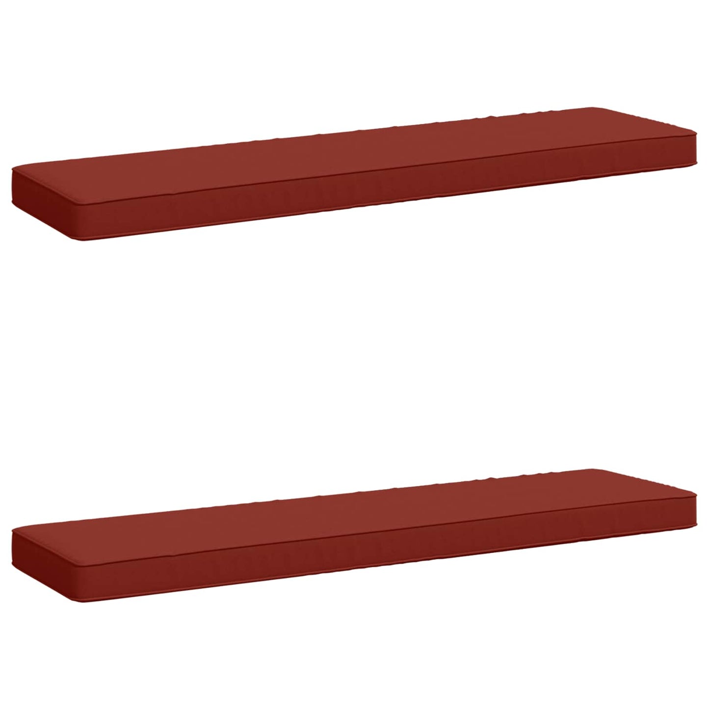 2-delt bænkepude VUGHT 2 pcs 100% polyester Rød 120 x 30 x 5 cm
