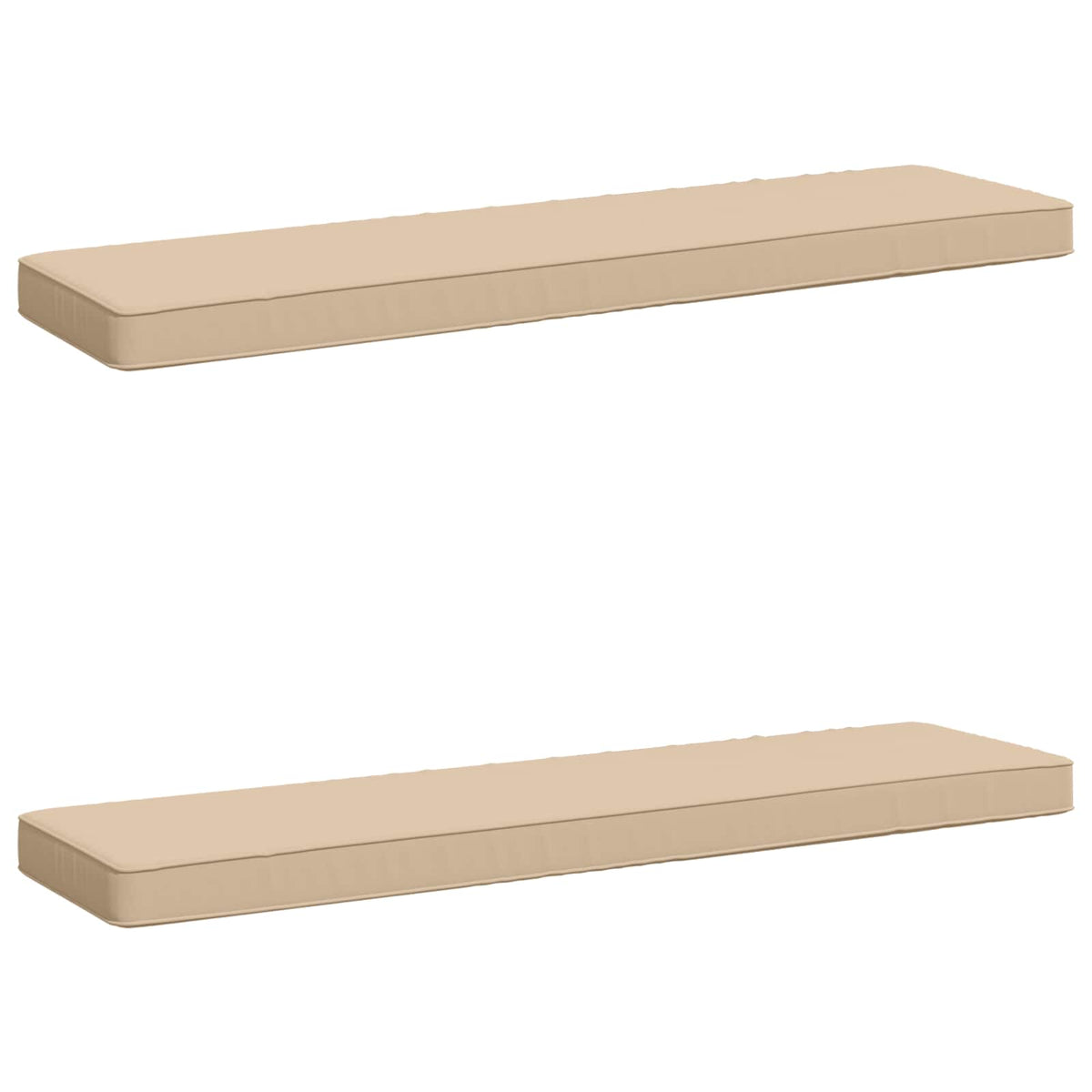 2-delt bænkepude VUGHT 2 pcs 100% polyester Cremefarvet
