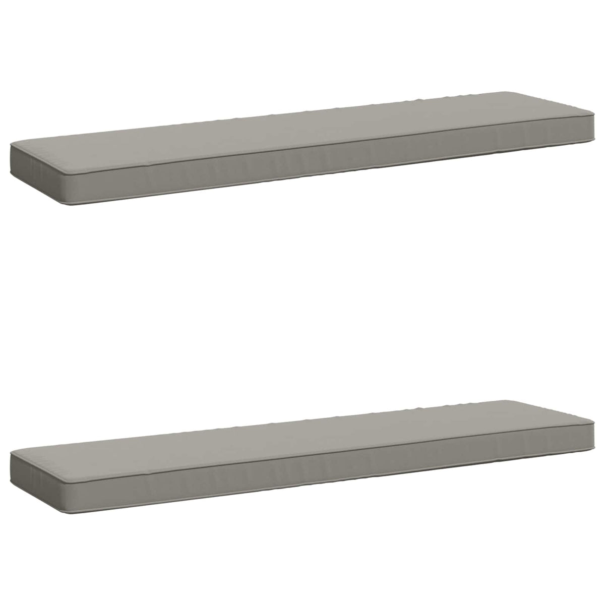 2-delt bænkepude VUGHT 2 pcs 100% polyester Grå 120 x 30 x 5 cm