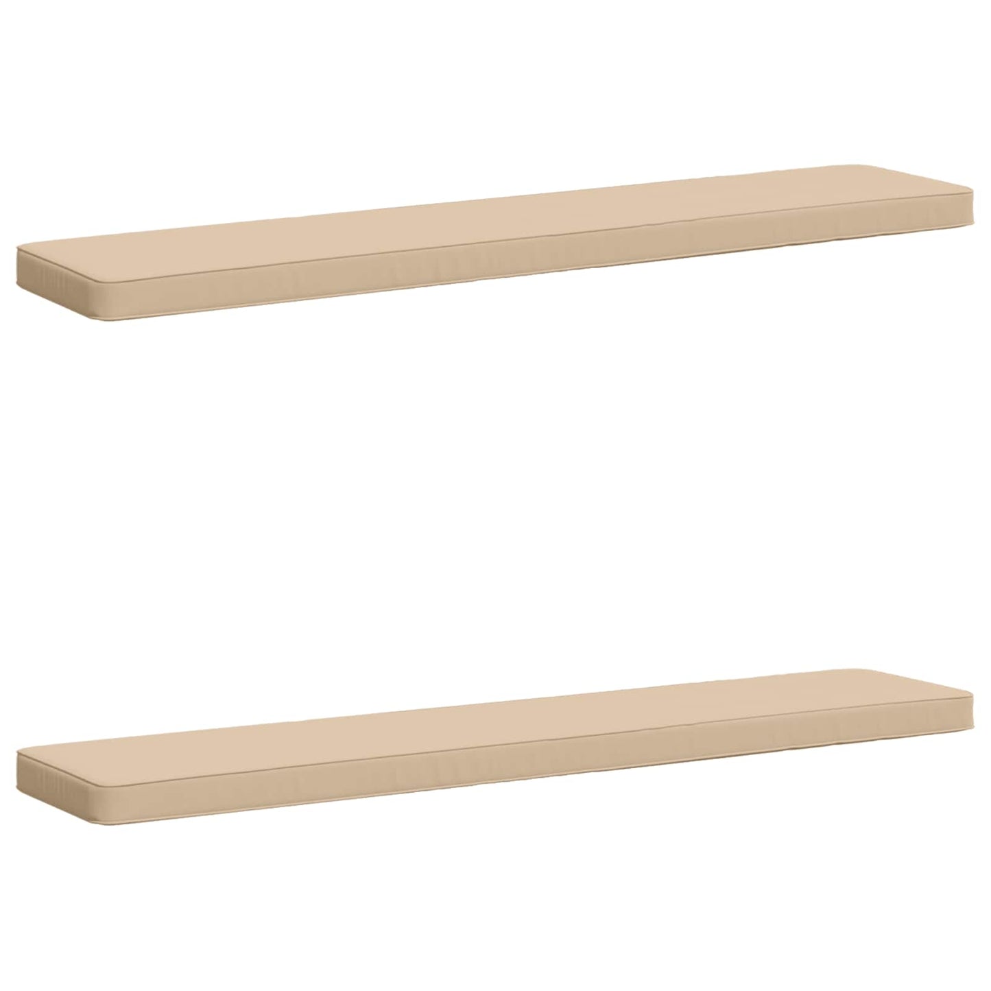 2-delt bænkepude VUGHT 2 pcs 100% polyester Cremefarvet