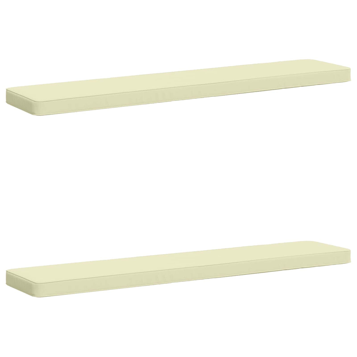 2-delt bænkepude VUGHT 2 pcs 100% polyester Cremefarvet