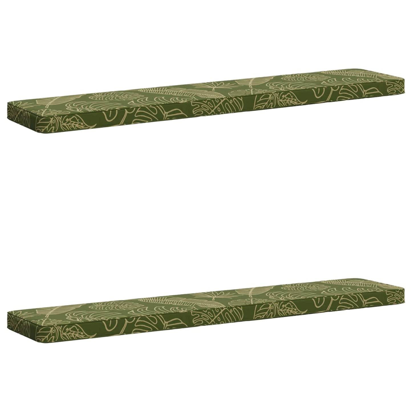 2-delt bænkepude VUGHT 2 pcs 100% polyester Bladdesign