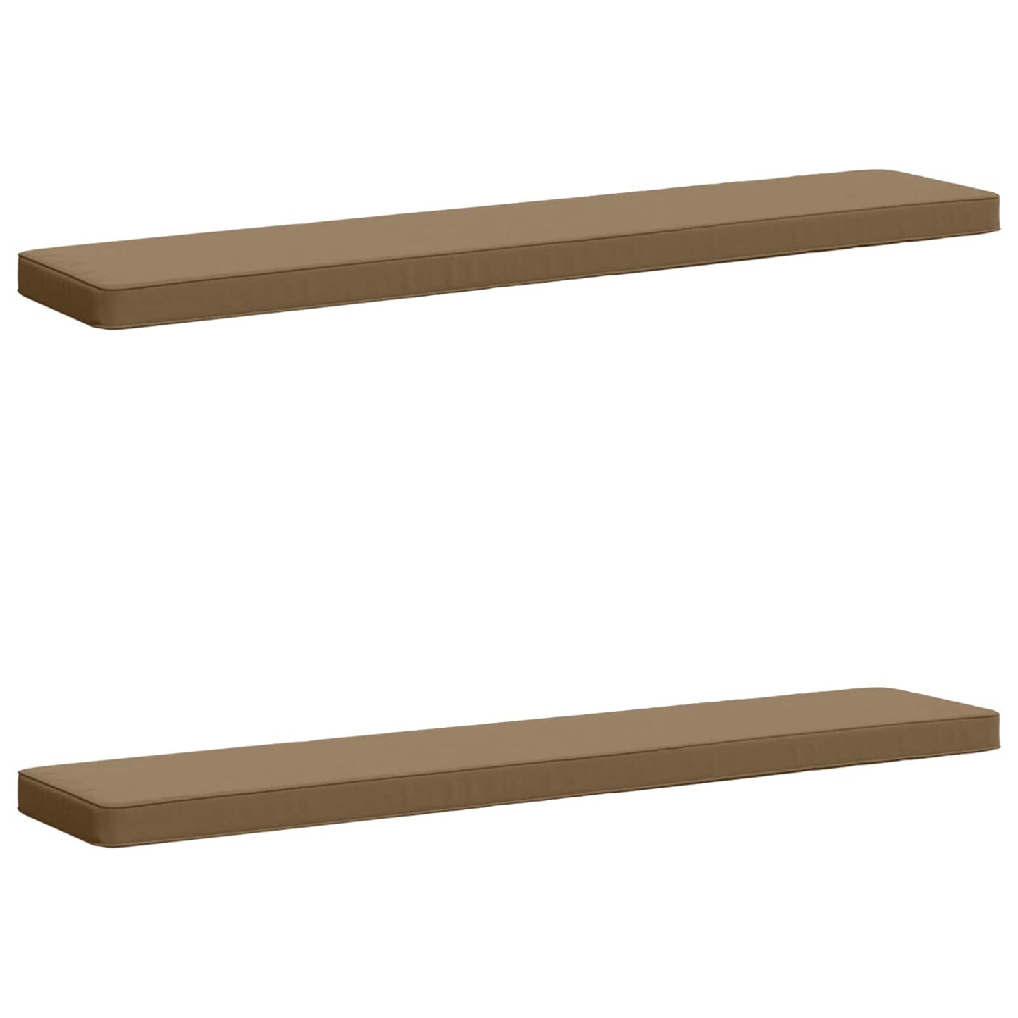 2-delt bænkepude VUGHT 2 pcs 100% polyester Gråbrun