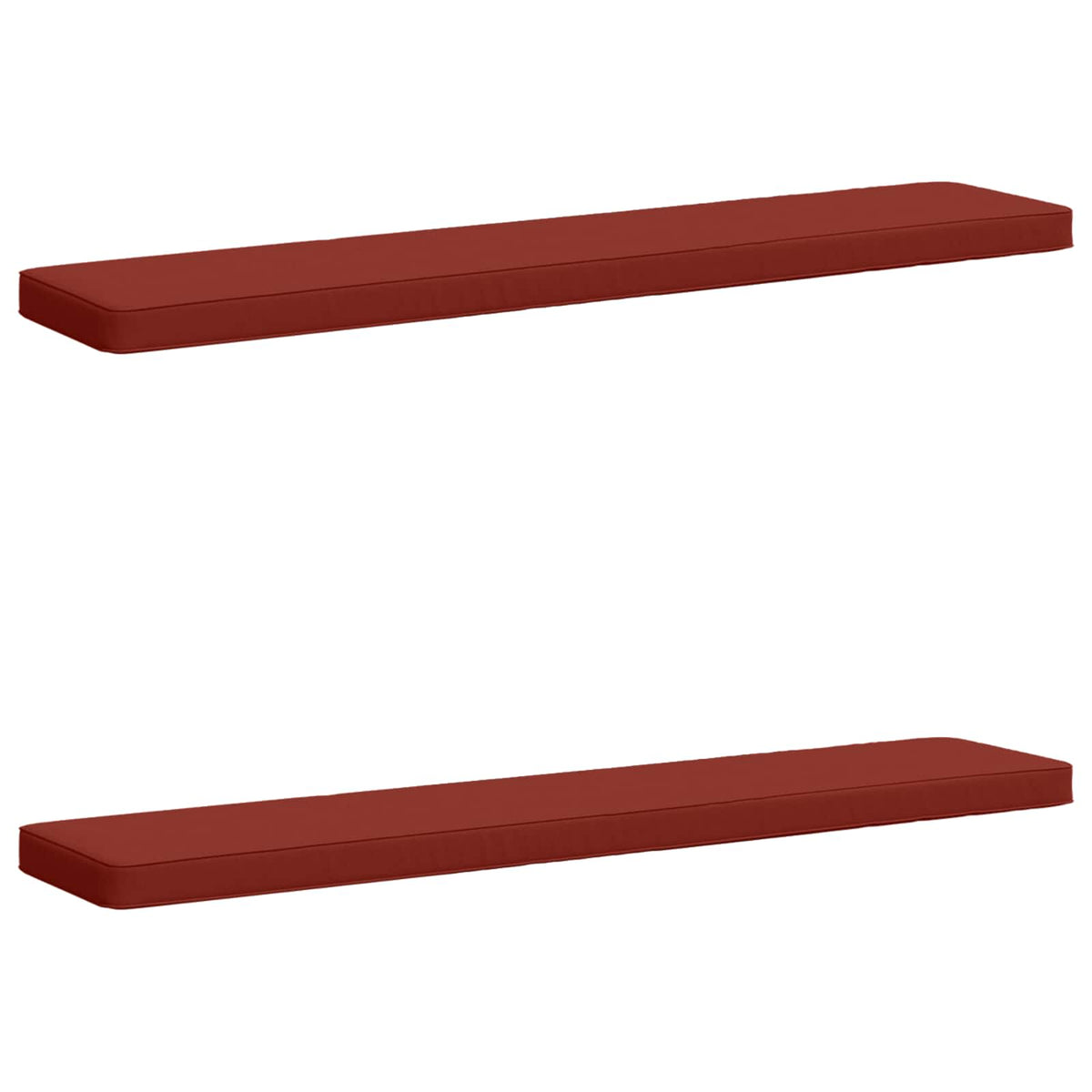2-delt bænkepude VUGHT 2 pcs 100% polyester Rød 150 x 30 x 5 cm