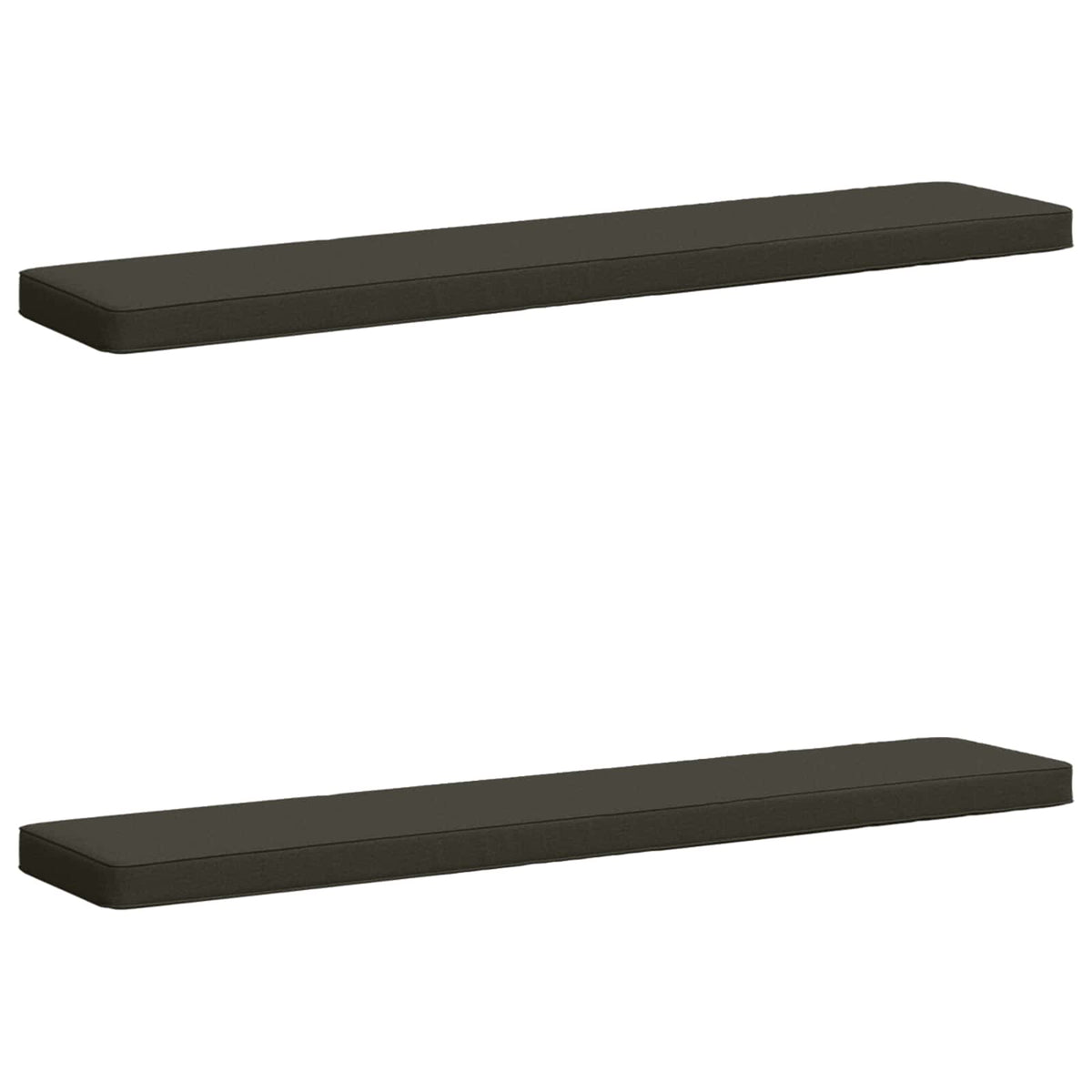 2-delt bænkepude VUGHT 2 pcs 100% polyester Antracit