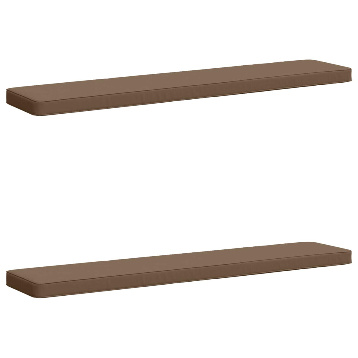 2-delt bænkepude VUGHT 2 pcs 100% polyester Gråbrun