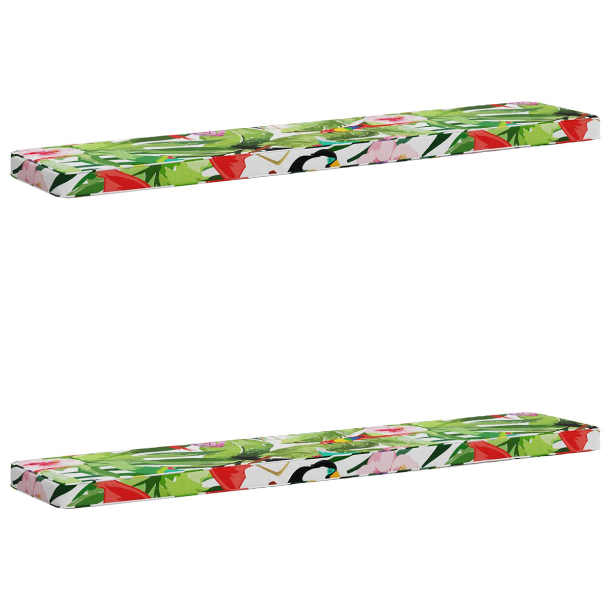2-delt bænkepude VUGHT 2 pcs 100% polyester Flerfarvet