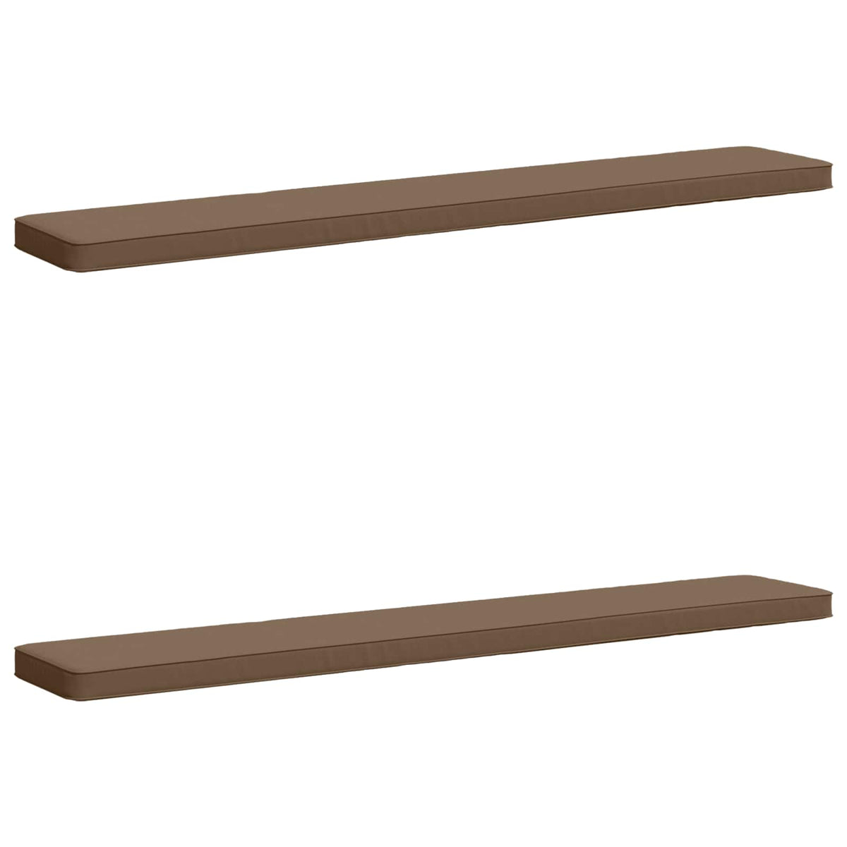 2-delt bænkepude VUGHT 2 pcs 100% polyester Gråbrun