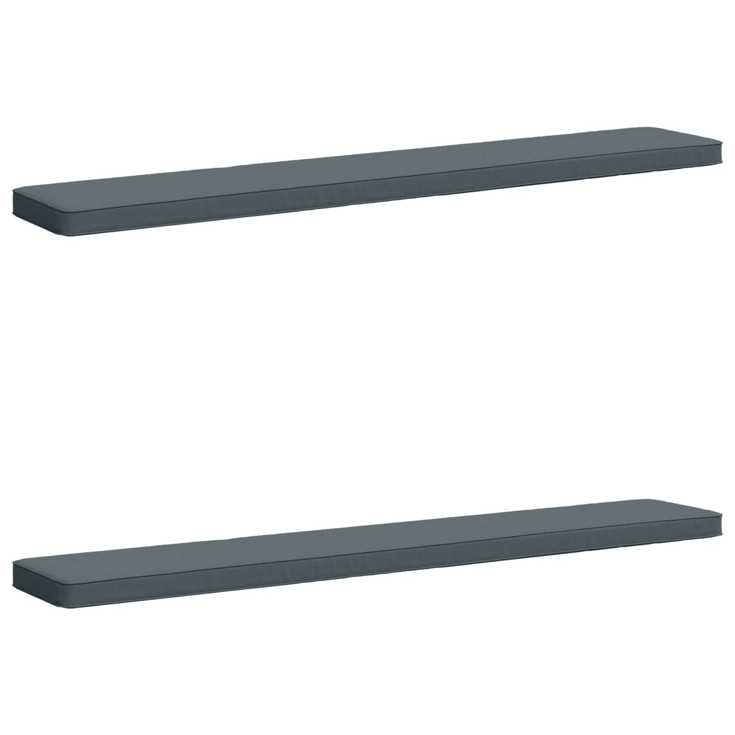 2-delt bænkepude VUGHT 2 pcs 100% polyester Blå 180 x 30 x 5 cm