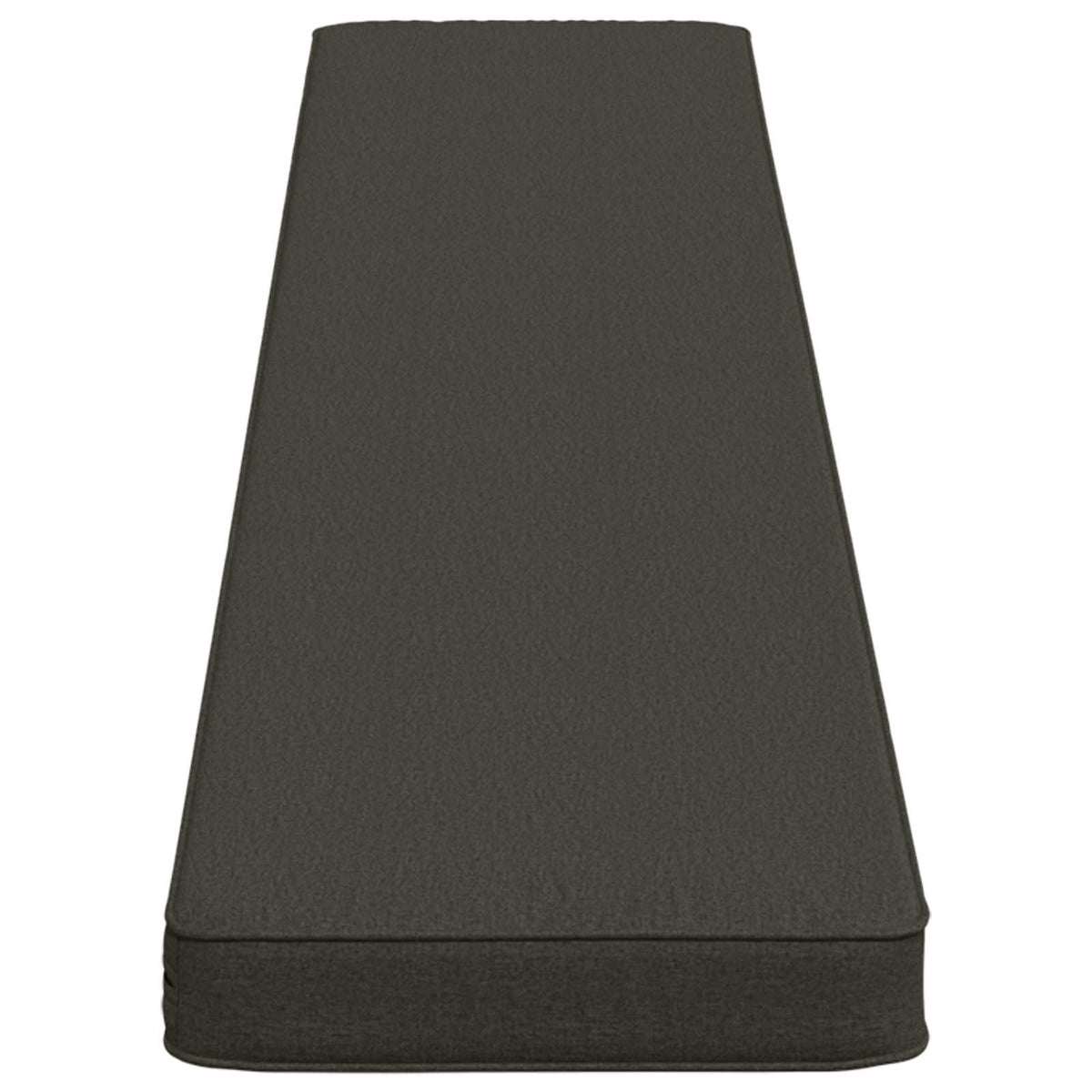 1-delt bænkepude VUGHT 100% polyester Antracit 180 x 30 x 5 cm