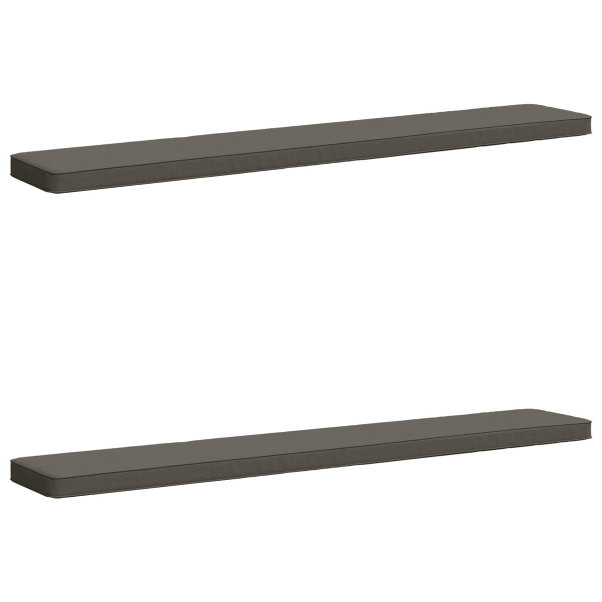 2-delt bænkepude VUGHT 2 pcs 100% polyester Grå 180 x 30 x 5 cm