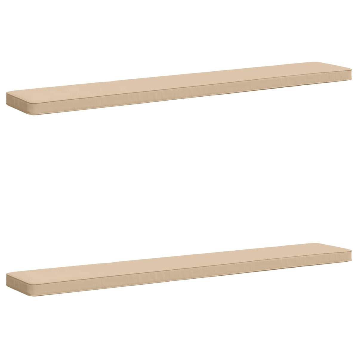 2-delt bænkepude VUGHT 2 pcs 100% polyester Cremefarvet