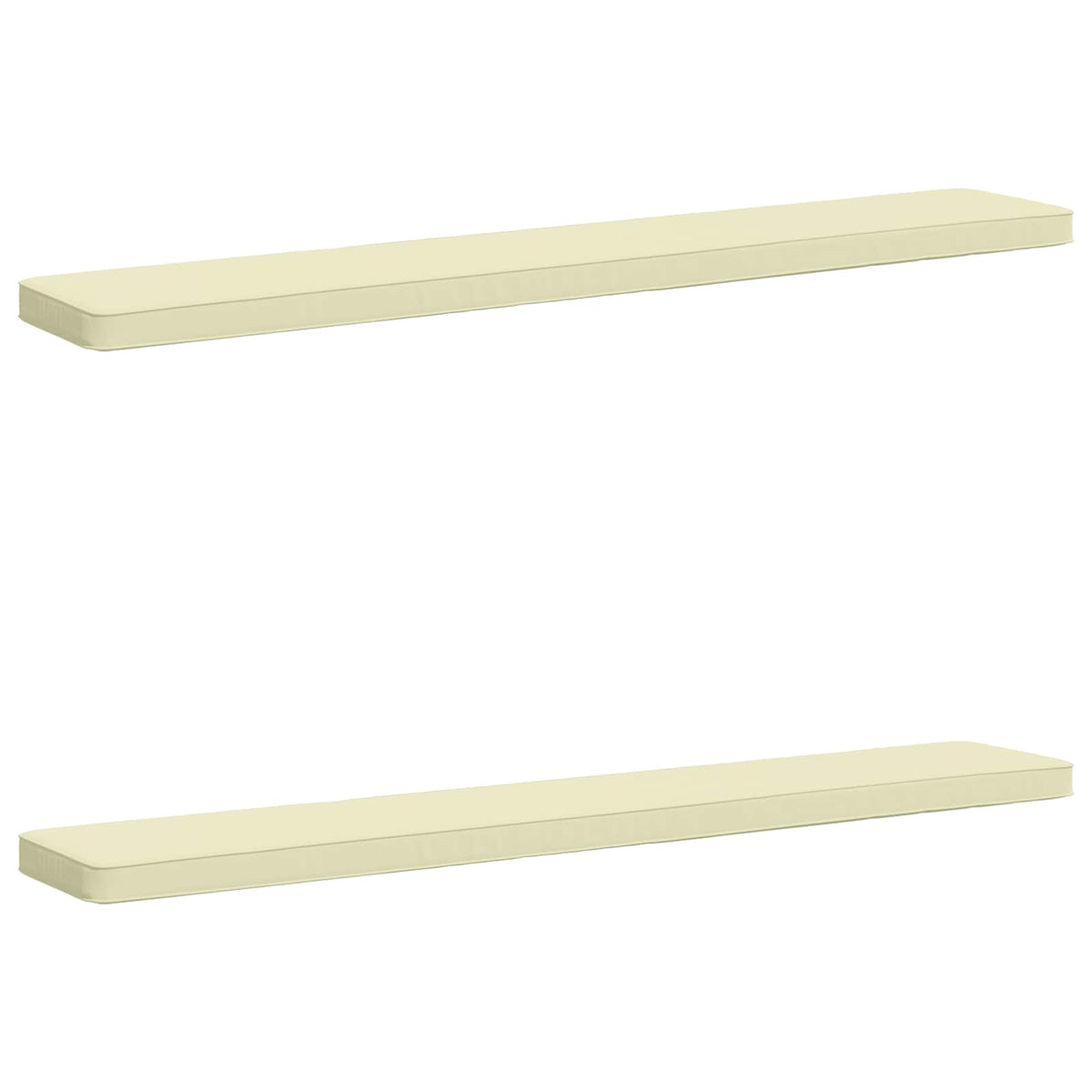2-delt bænkepude VUGHT 2 pcs 100% polyester Cremefarvet
