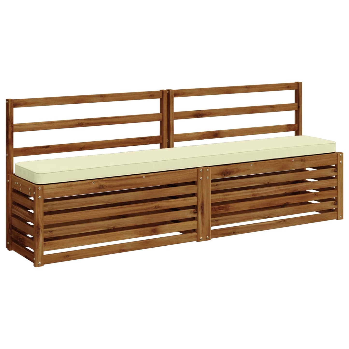 2-delt bænkepude VUGHT 2 pcs 100% polyester Cremefarvet