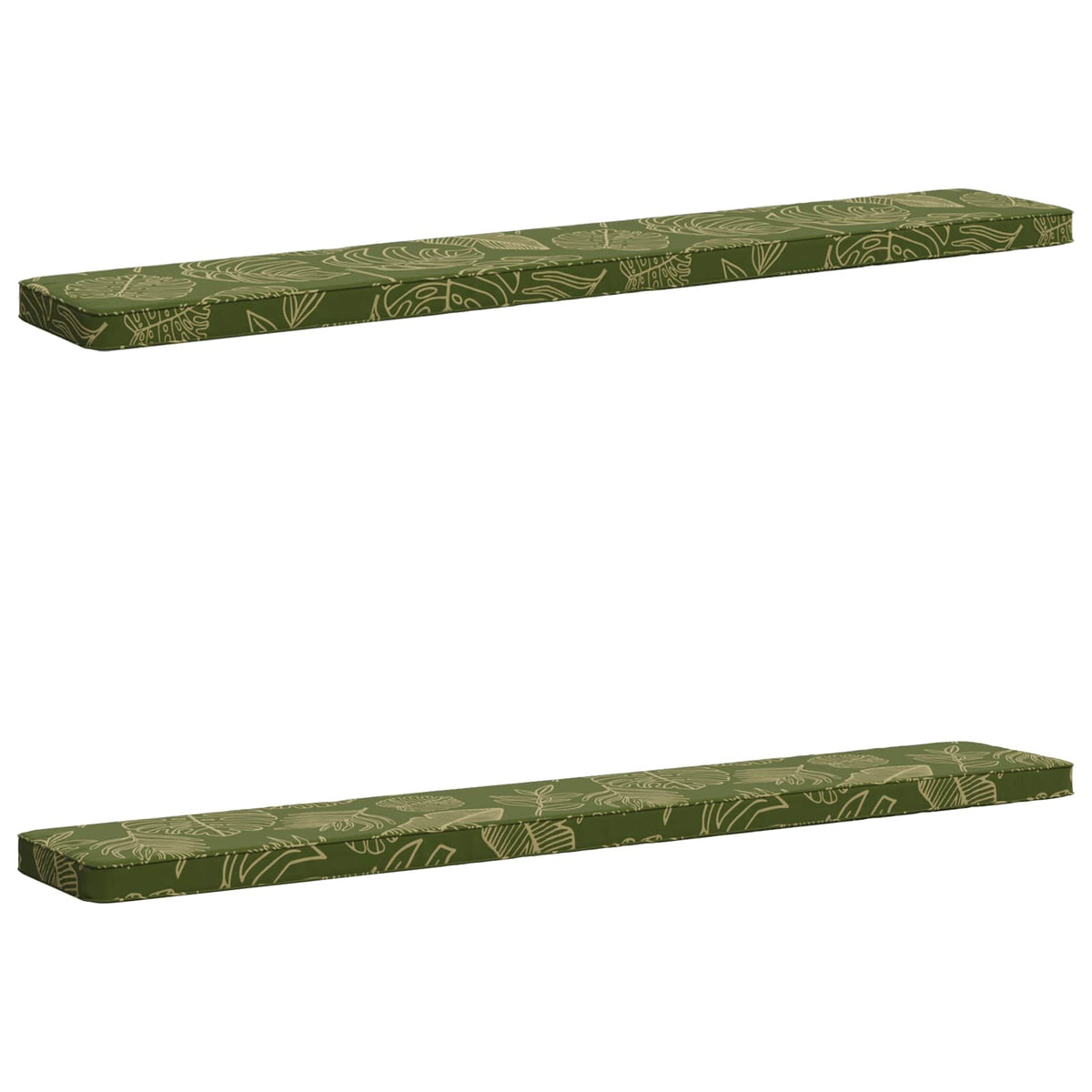 2-delt bænkepude VUGHT 2 pcs 100% polyester Bladdesign