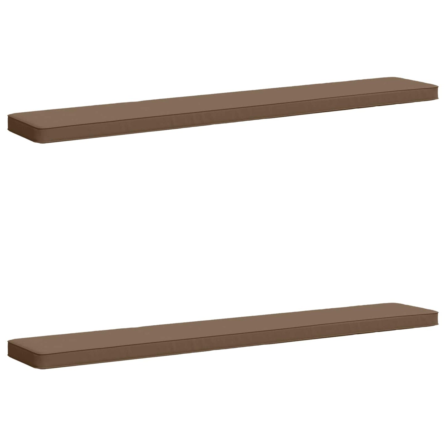 2-delt bænkepude VUGHT 2 pcs 100% polyester Gråbrun