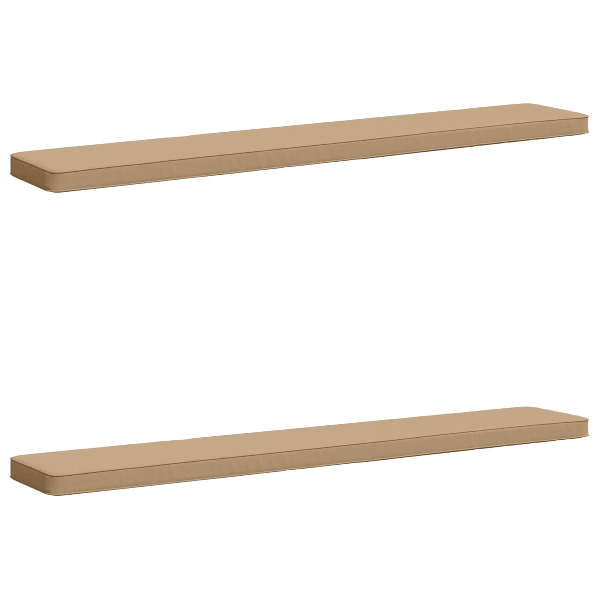 2-delt bænkepude VUGHT 2 pcs 100% polyester Sandfarvet