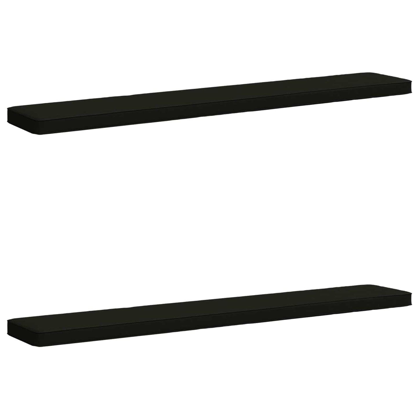 2-delt bænkepude VUGHT 2 pcs 100% polyester Sort