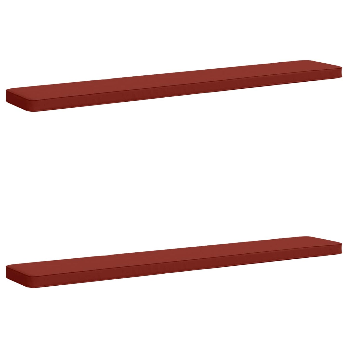 2-delt bænkepude VUGHT 2 pcs 100% polyester Rød 200 x 30 x 5 cm