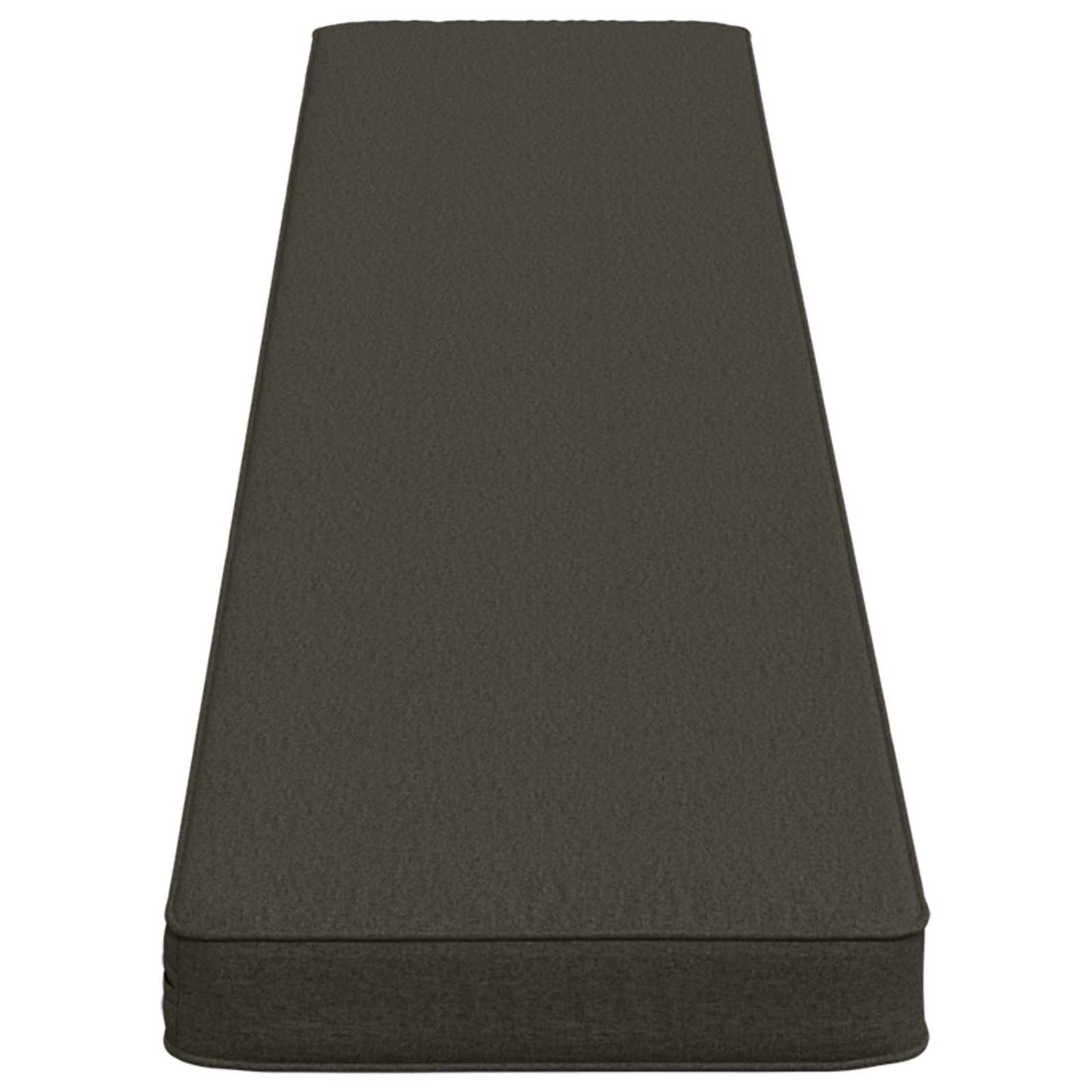 1-delt bænkepude VUGHT 100% polyester Antracit 200 x 30 x 5 cm