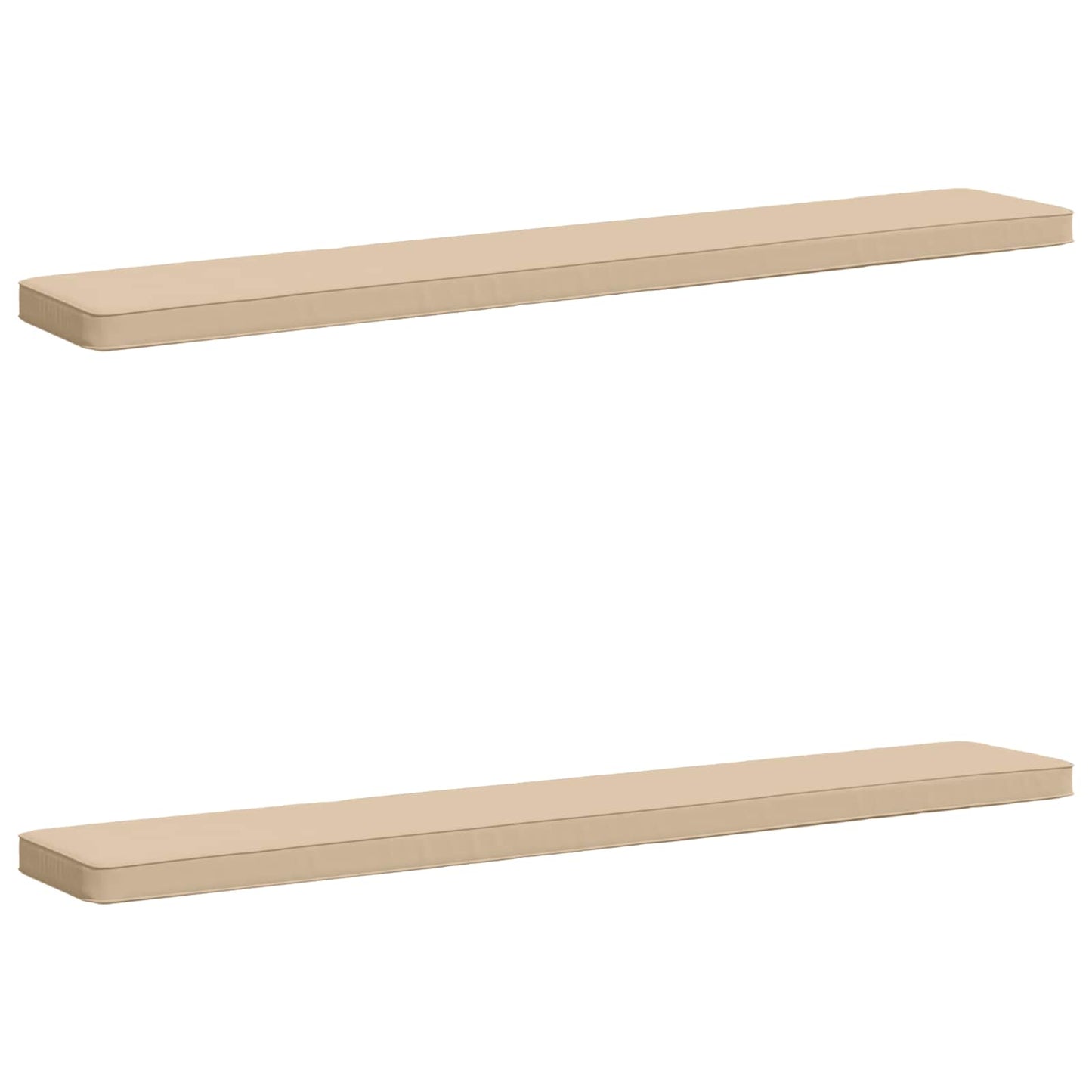 2-delt bænkepude VUGHT 2 pcs 100% polyester Cremefarvet