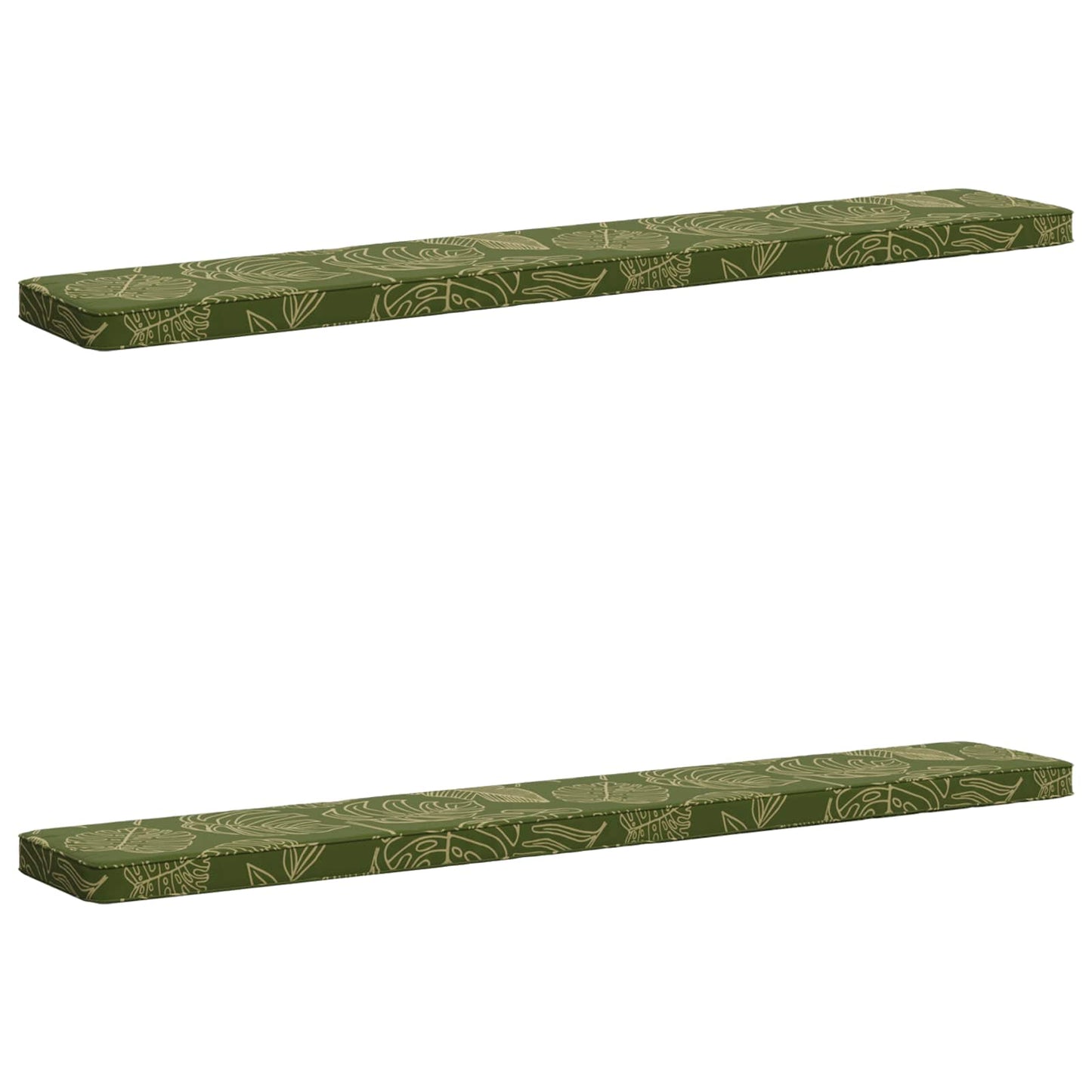 2-delt bænkepude VUGHT 2 pcs 100% polyester Bladdesign