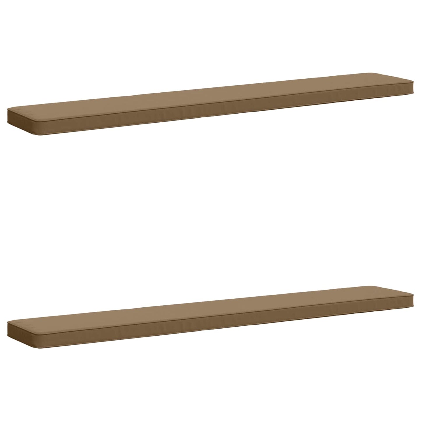 2-delt bænkepude VUGHT 2 pcs 100% polyester Gråbrun