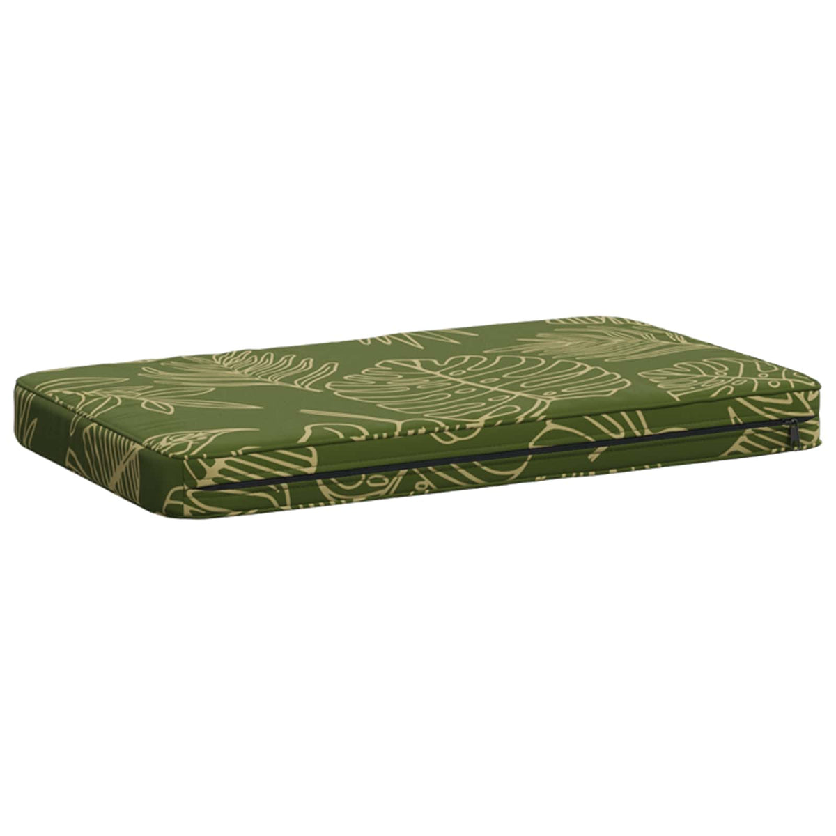 1-delt bænkepude VUGHT 100% polyester Bladdesign 60 x 40 x 5 cm