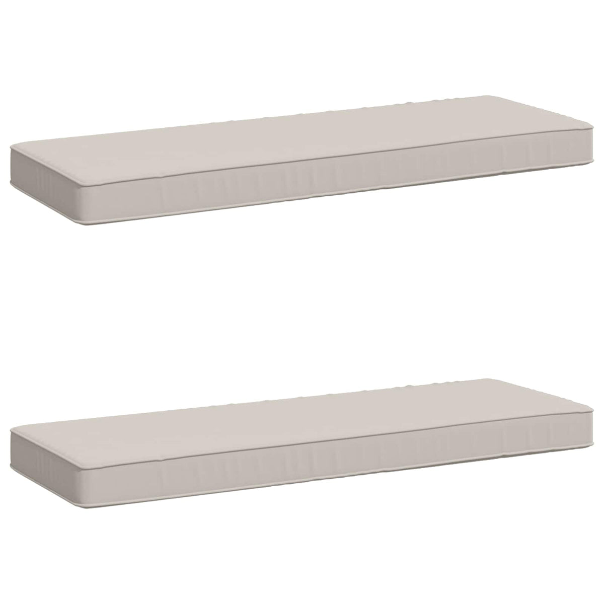 2-delt bænkepude VUGHT 2 pcs 100% polyester Hvid 80 x 40 x 5 cm