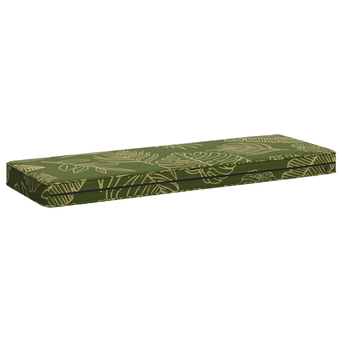 1-delt bænkepude VUGHT 100% polyester Bladdesign 80 x 40 x 5 cm