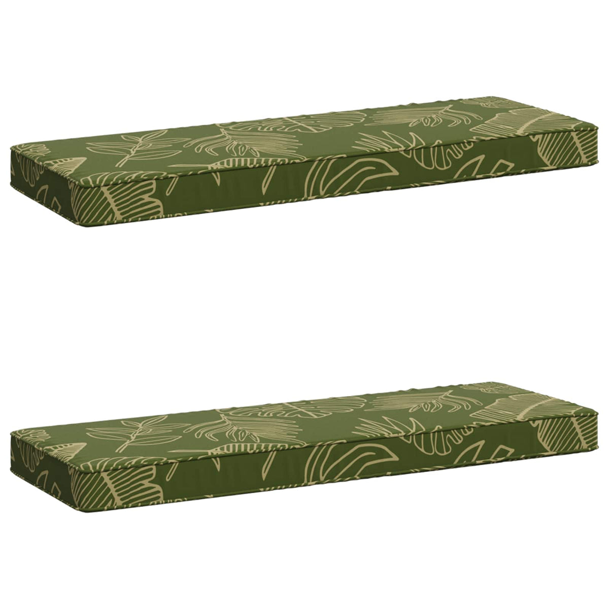 2-delt bænkepude VUGHT 2 pcs 100% polyester Bladdesign