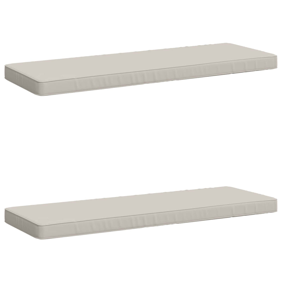2-delt bænkepude VUGHT 2 stk. 100% polyester Hvid