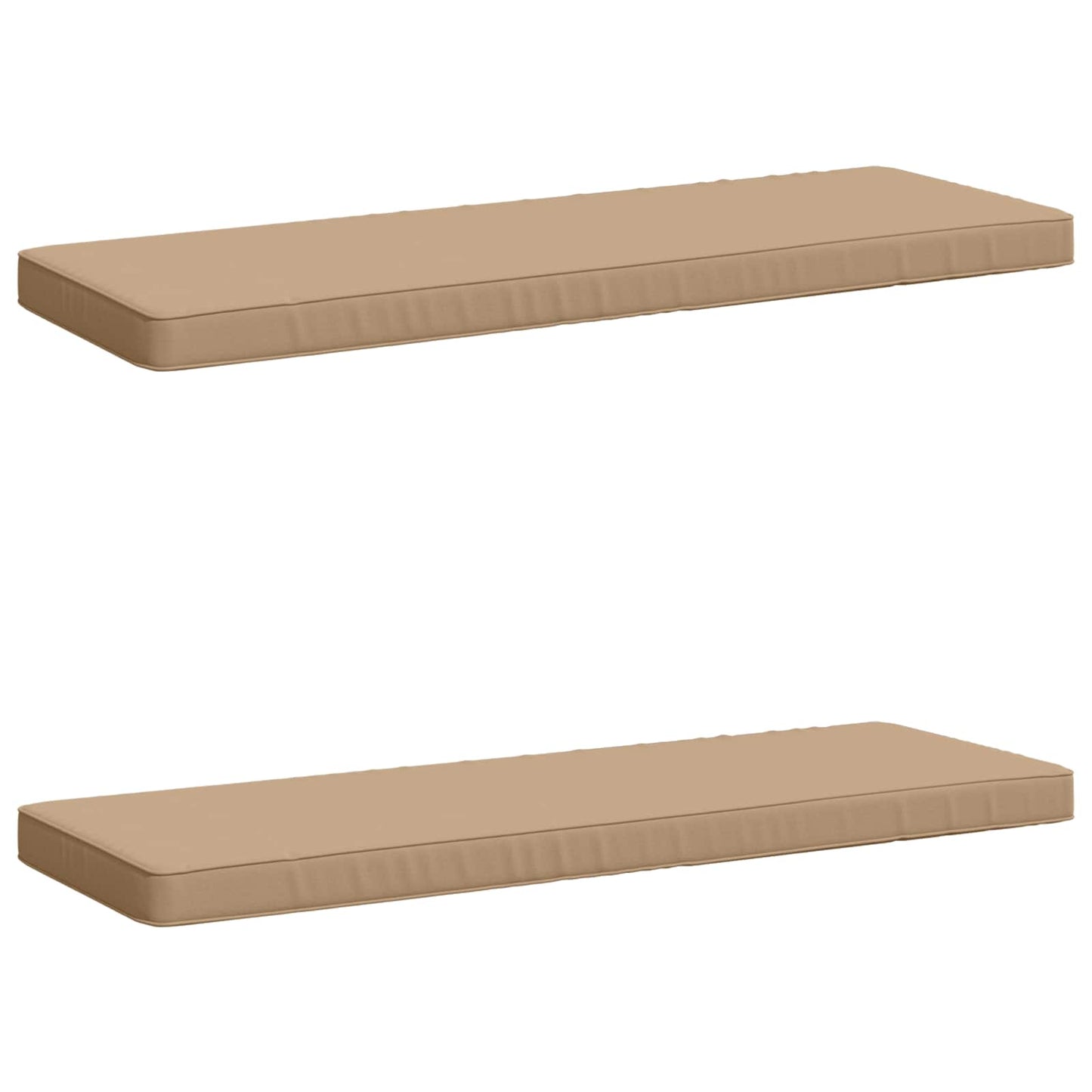 2-delt bænkepude VUGHT 2 stk. 100% polyester Sandfarvet