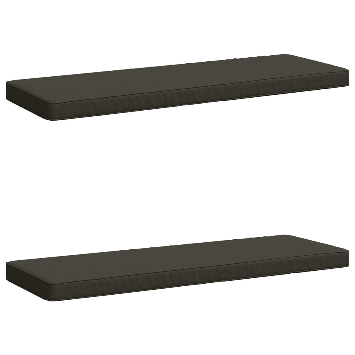 2-delt bænkepude VUGHT 2 stk. 100% polyester Antracit