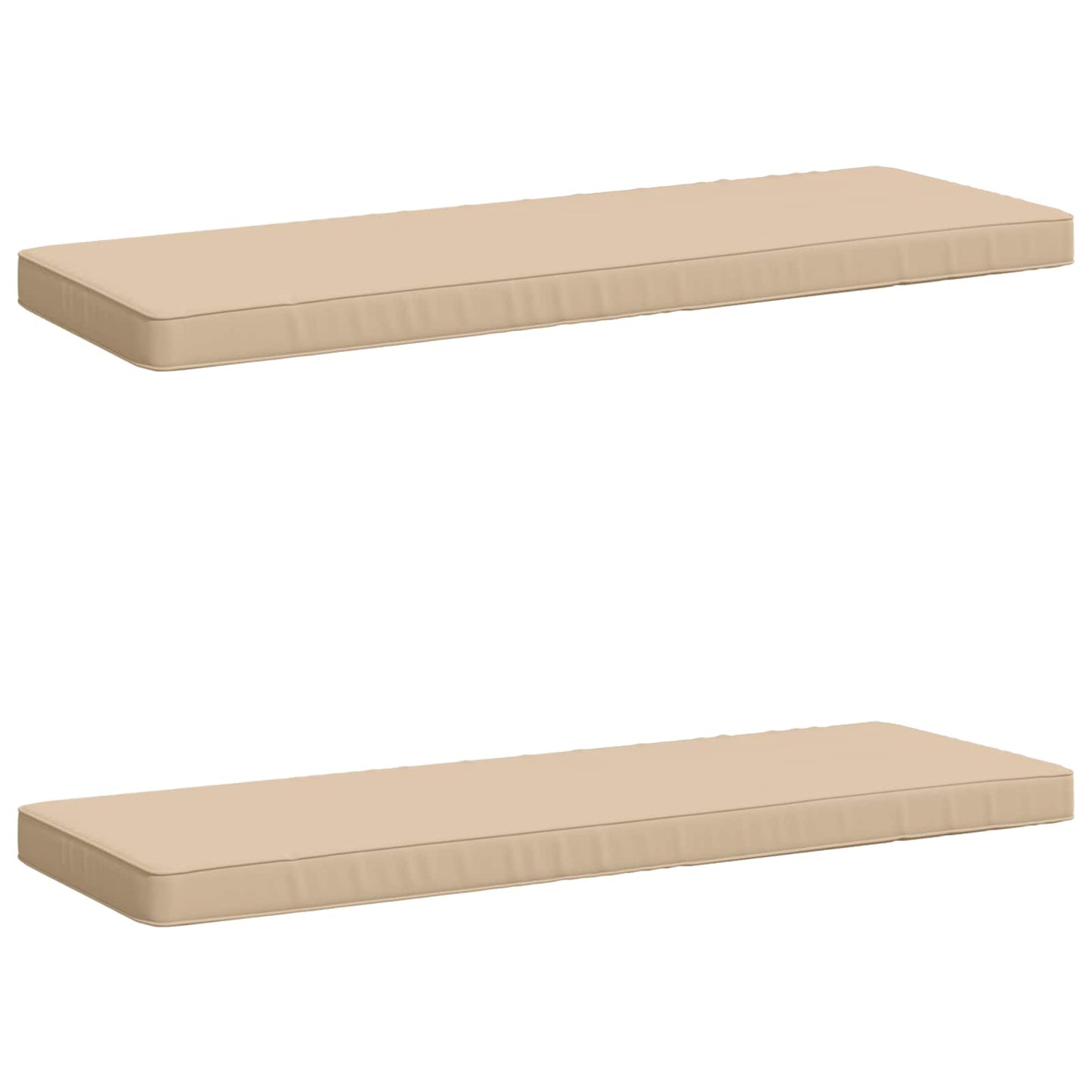 2-delt bænkepude VUGHT 2 stk. 100% polyester Cremefarvet