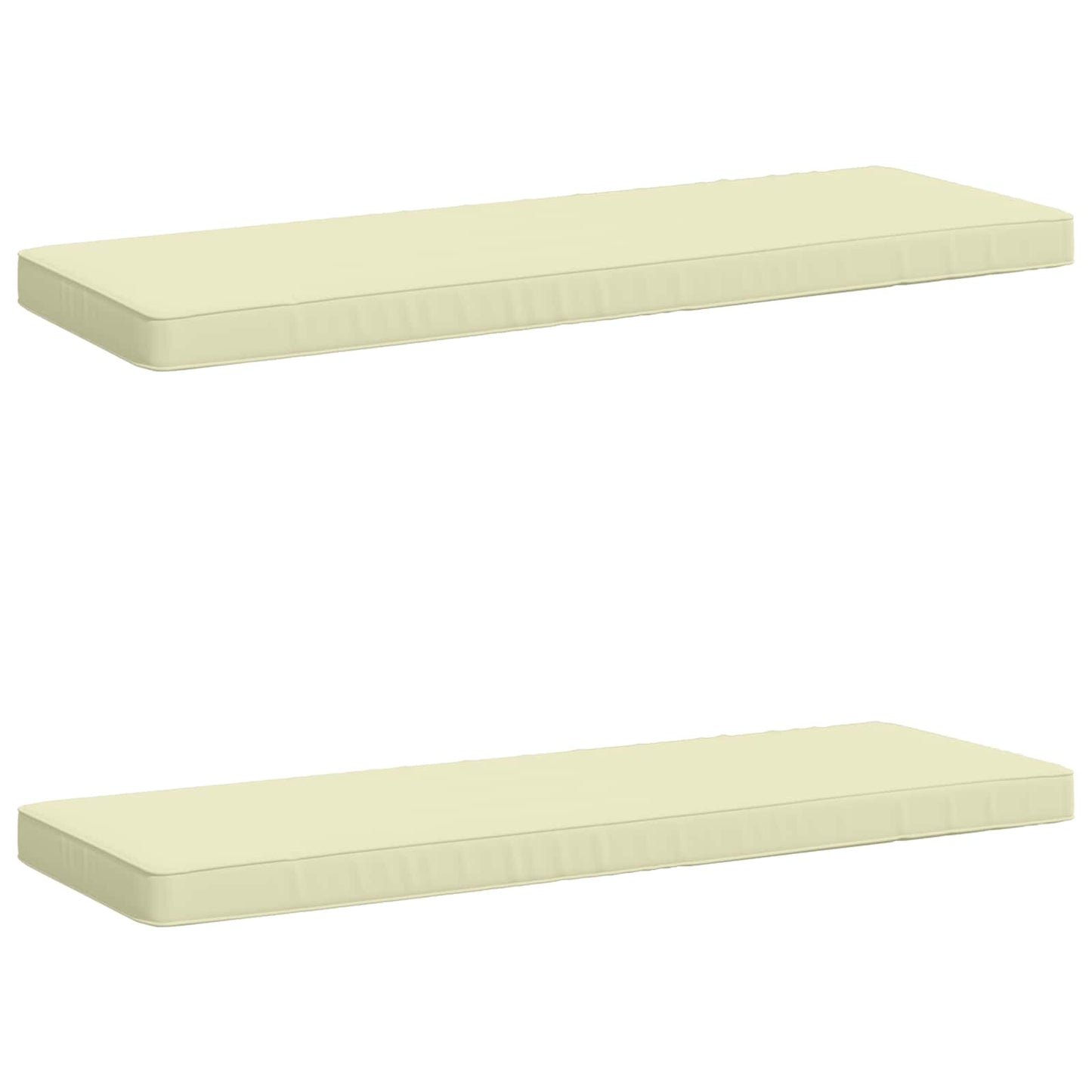 2-delt bænkepude VUGHT 2 stk. 100% polyester Cremefarvet