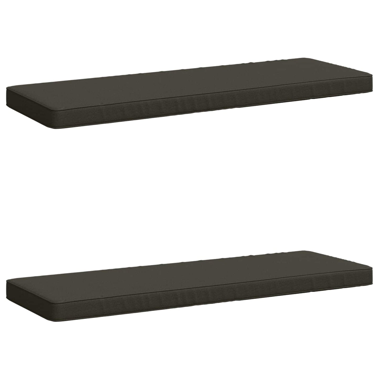 2-delt bænkepude VUGHT 2 stk. 100% polyester Antracit