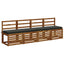 1-delt bænkepude VUGHT 100% polyester Antracit 110 x 40 x 5 cm