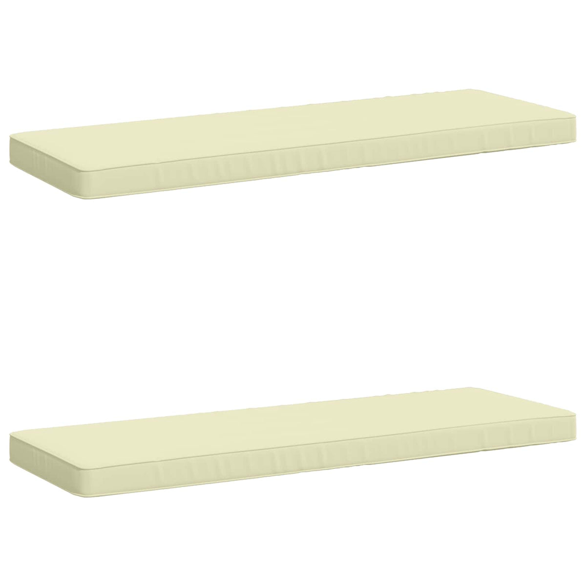 2-delt bænkepude VUGHT 2 stk. 100% polyester Cremefarvet