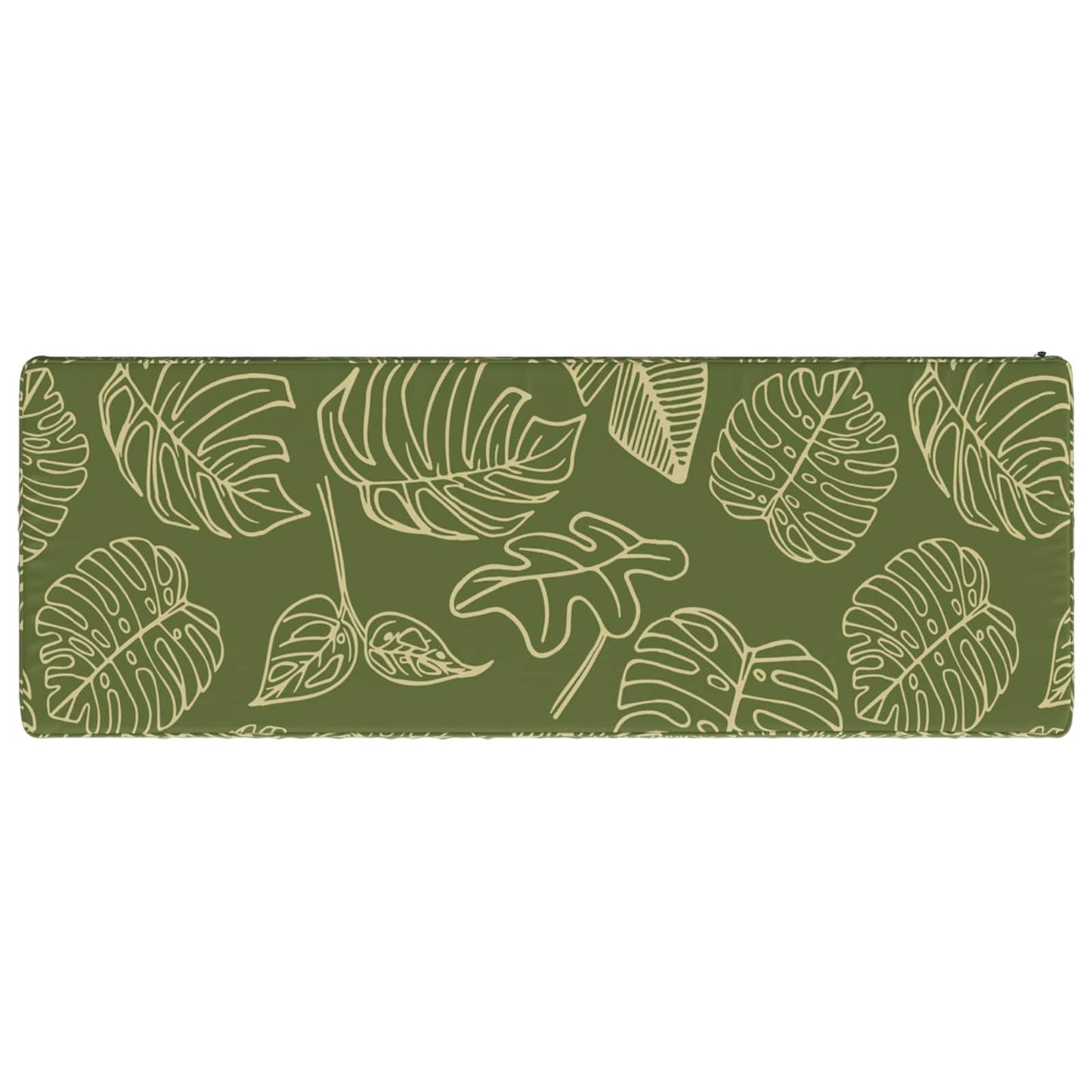 2-delt bænkepude VUGHT 2 stk. 100% polyester Bladdesign