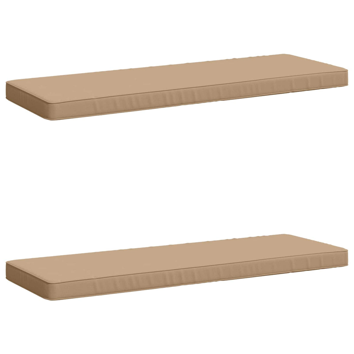 2-delt bænkepude VUGHT 2 stk. 100% polyester Sandfarvet