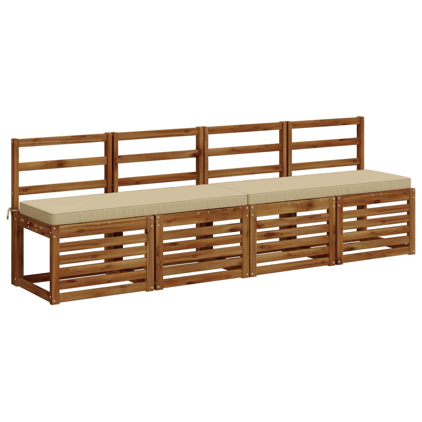 1-delt bænkepude VUGHT 100% polyester Beige 120 x 40 x 5 cm