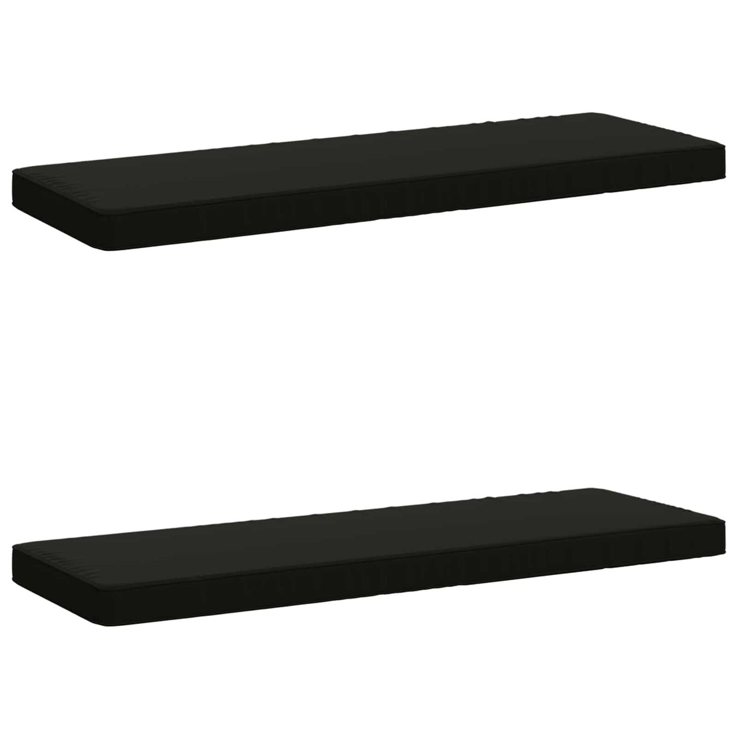 2-delt bænkepude VUGHT 2 stk. 100% polyester Sort